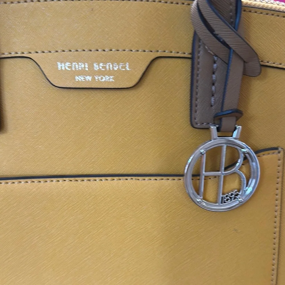 Henri Bendel Yellow Satchel Bag - Picture 2 of 9